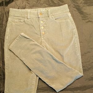 High Rise Sage Green Button Fly Cords